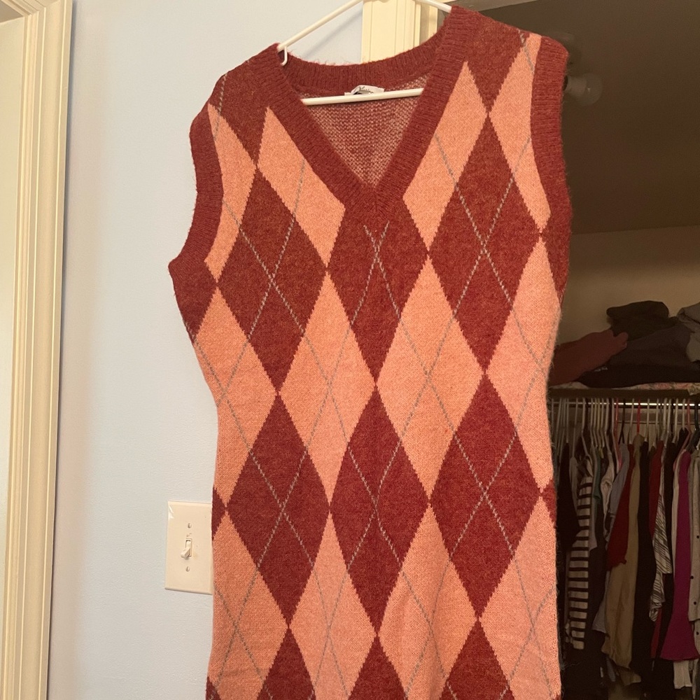 NWT polagram sweater vest midi dress size S